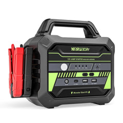 YESPER 78000mAh jump starter front view showing compact heavy-duty design for trucks