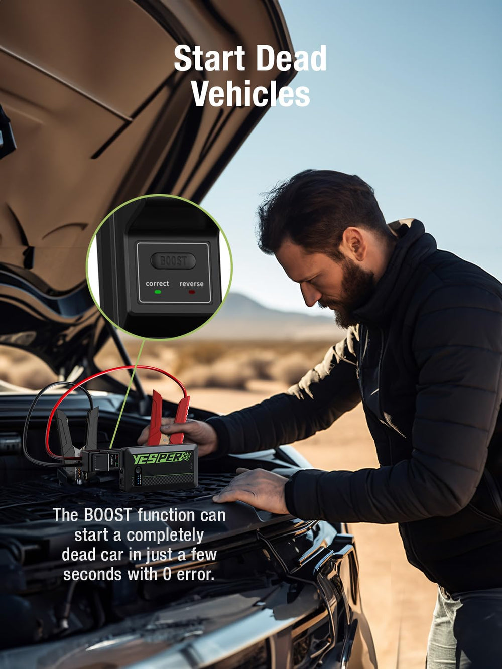 YESPER compact size fits inside a glove box for easy storage.