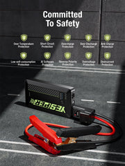 YESPER Jump Starter powers cars and motorcycles and more for versatility.