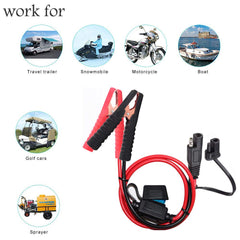 YETOR secure alligator clip connection for fast charging sessions.