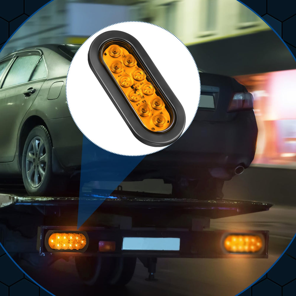 Yexiya 6-inch oval light compatible with DC12-24V systems for versatile use