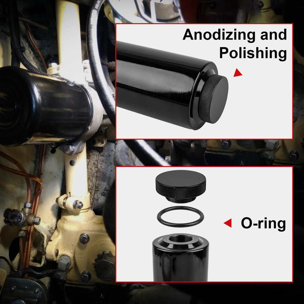 YEYETUO coolant overflow tank mounted with brackets fits a wide range of vehicles.