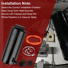 YEYETUO overflow tank kit includes essential hardware for hassle-free installation.