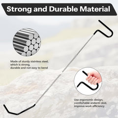 YEYINGZHUO rubber-covered handle improves grip during use