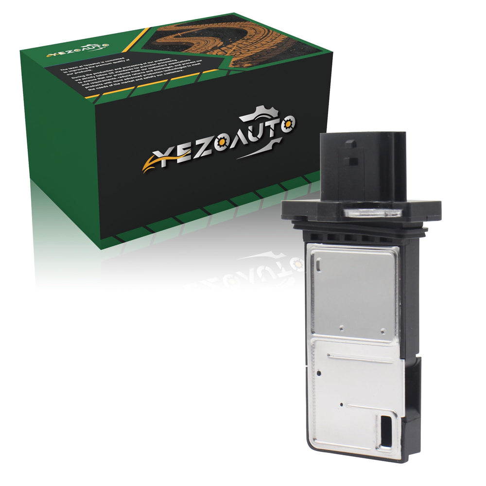 Yezoauto MAF sensor front angle shows compact, reliable build for Nissan and Infiniti engines.