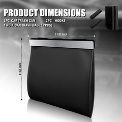 YGDMD LED car trash can showing strong magnetic close for secure use