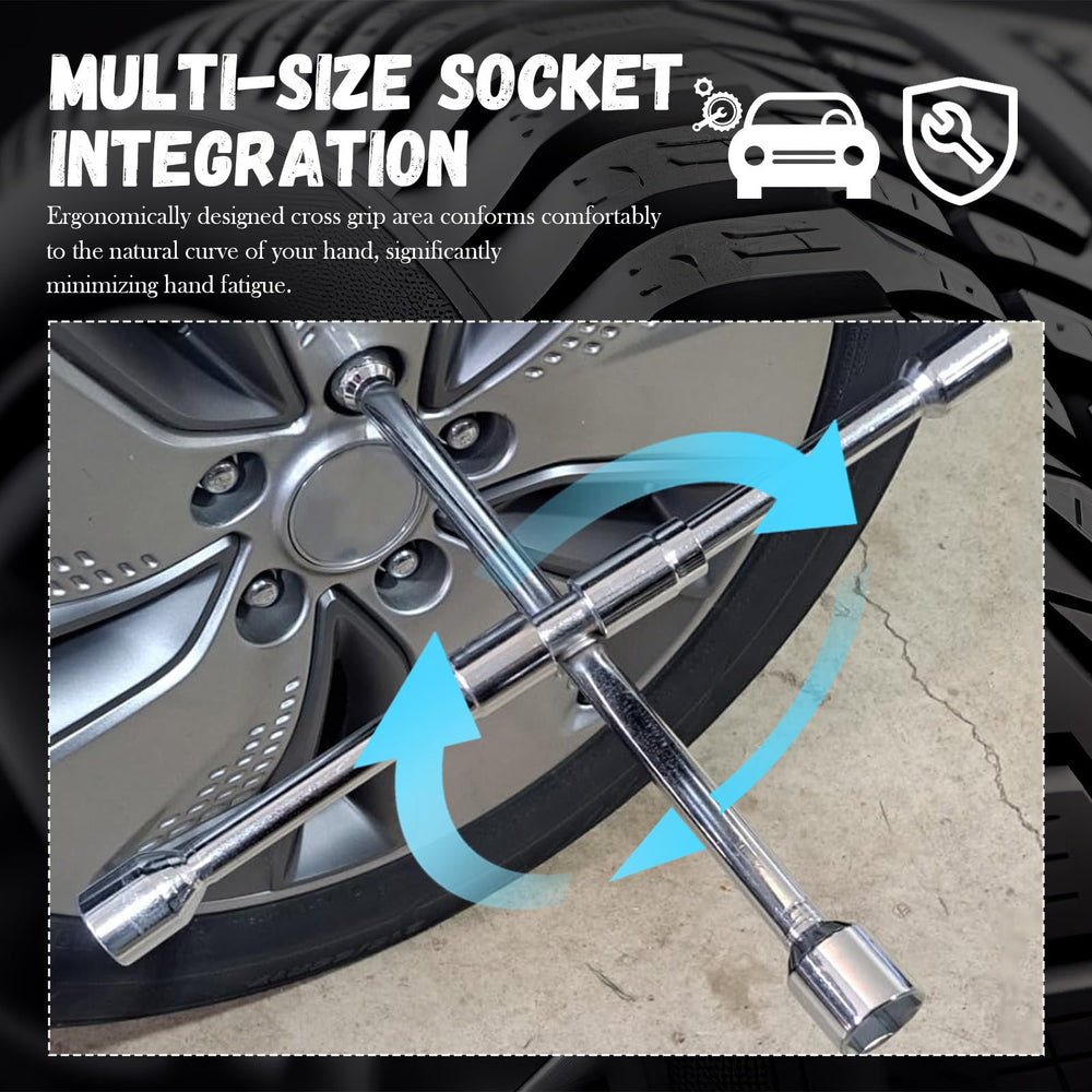YGDMD silver lug nut tool with ergonomic grip for comfortable use
