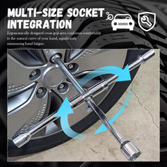 YGDMD silver lug nut tool with ergonomic grip for comfortable use