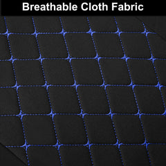 YGL black and blue colorway seat covers enhance interior style and protection.