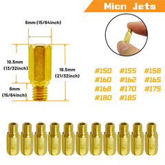 YGQ carb-jet-kit pilot jets 30-55 for smooth idle and mid-range fueling