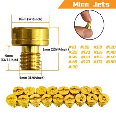 YGQ main-jet-sizes-90-190 support wide tuning for street and off-road use.