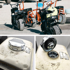 YGQ cap fits Coleman, Predator, and various mini bike engines.