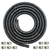 YGQ braided fuel line hose 8 ft for automotive and marine applications.