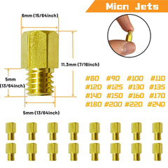 YGQ pilot slow jet set enables precise fuel adjustments on Mikuni VM.