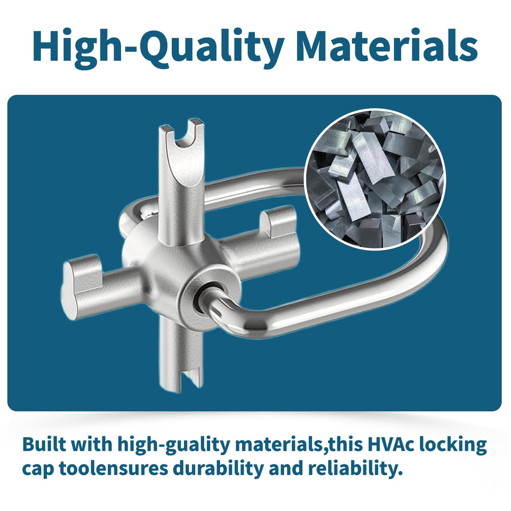 YGUAYINGC locking cap keys compatible with R410A and R22 refrigerant caps