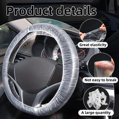 Yhalyea elastic steering wheel cover fits most wheels for quick protection