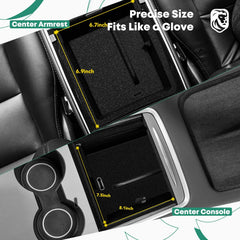 YHTAUTO center console organizer uses odor-free, rugged materials for long-lasting use.