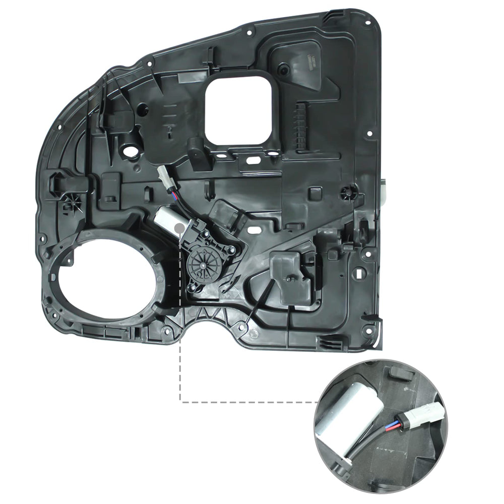 Motorized window regulator supports reliable raising and lowering in daily use