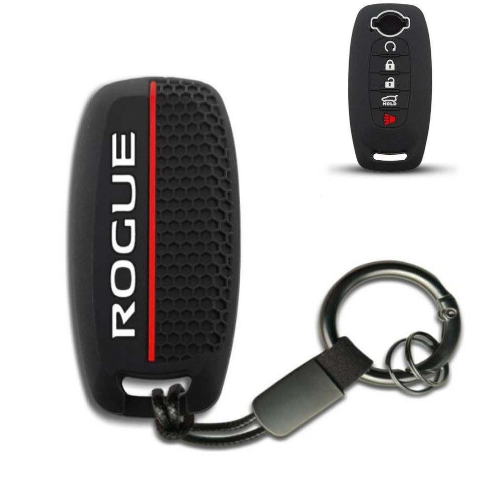 YHKEJI Rogue fob cover in black with snug silicone protection.