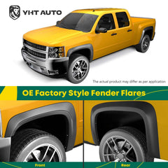 YHTAUTO fender flare front-right view showcases sport-ready aesthetics on the F-150.