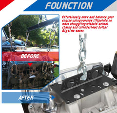 YHXCUIER complete lift system supports safe, repeatable engine hoisting workflows.