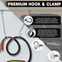 YiaChuii 3-hole clamp holder keeps wires neatly grouped