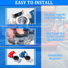 YiaChuii Glad Hands rubber seals close-up reveal flexible waterproof seals for reliable trailer connections.