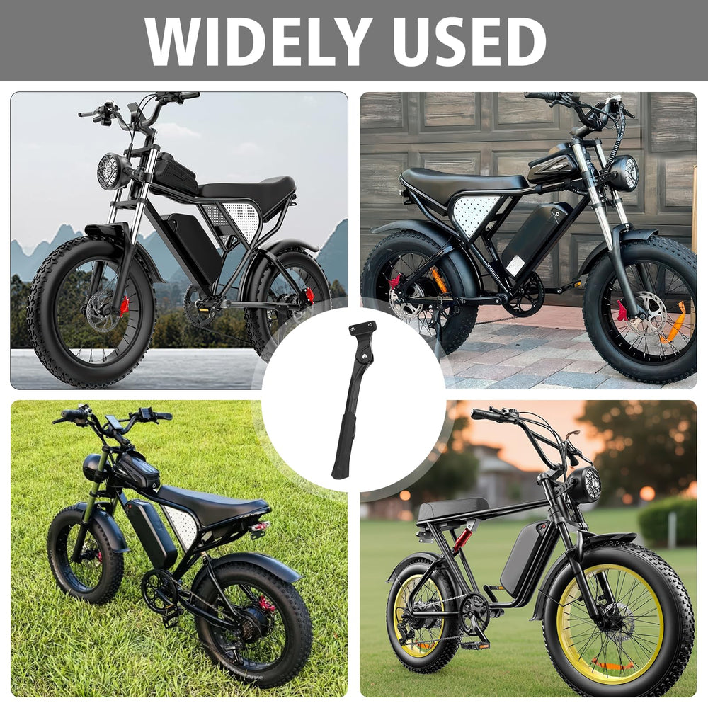 YIBEICO durable aluminum side stand offers long-term frame protection.