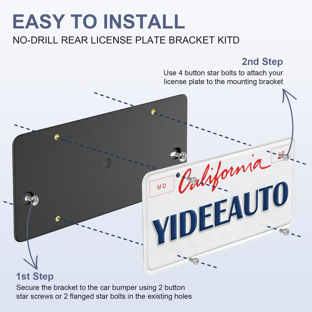YIDEEAUTO license-plate visibility on Audi prevents blocked information and fines.