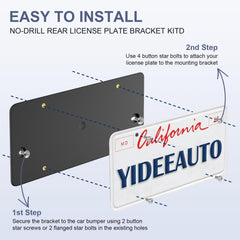 YIDEEAUTO license-plate visibility on Audi prevents blocked information and fines.
