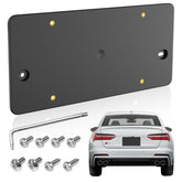 YIDEEAUTO rear license bracket on Audi front bumper for a flush, secure fit.