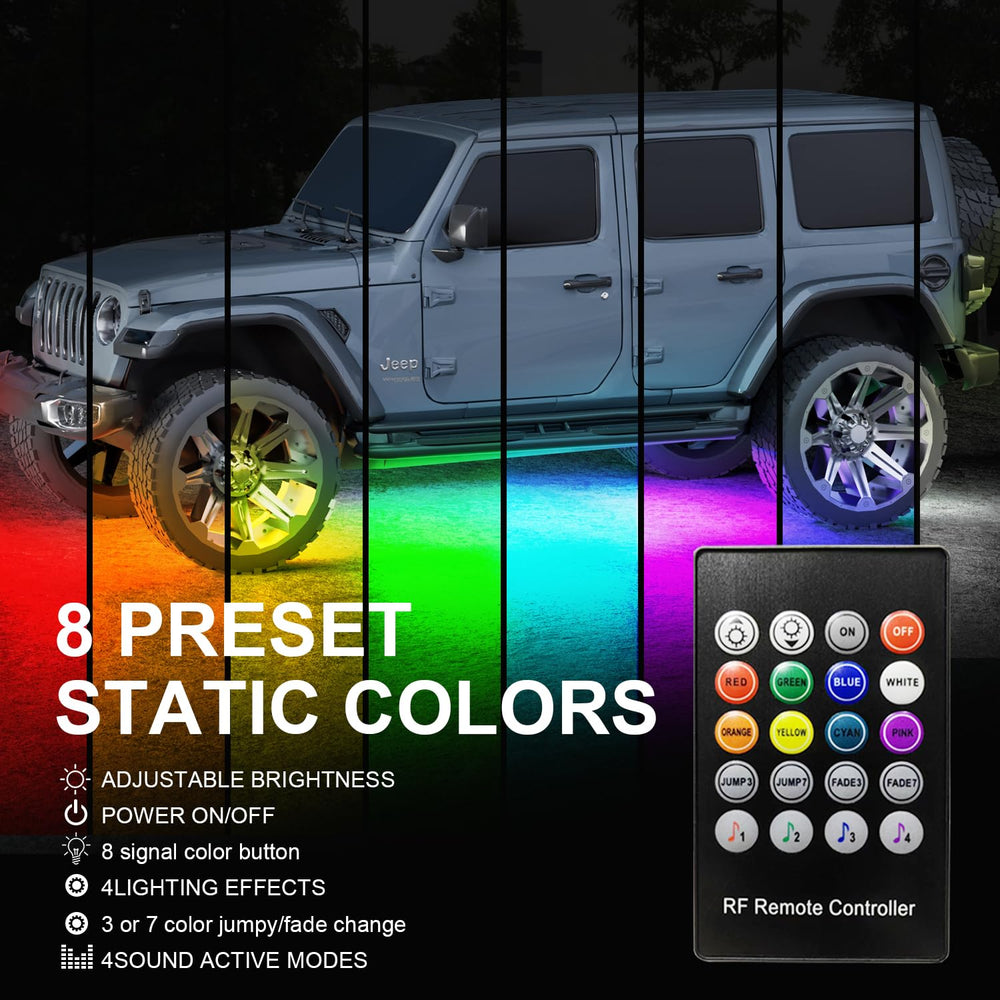 Yielinth app control interface for easy color and mode changes.
