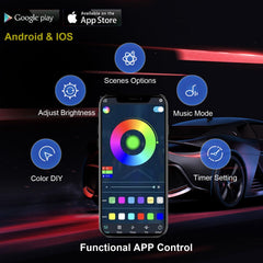 61-inch strip provides continuous undercar illumination with smooth color flow