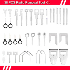 YIENAKFUN tool kit close-up showing multiple RRK keys for different models.