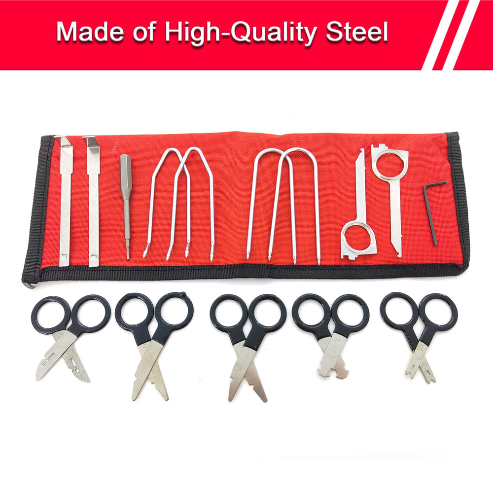 Stainless steel radio removal keys by YIENAKFUN for durable, repeatable radio work.