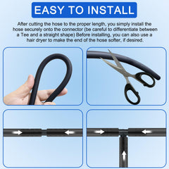 YIENFBEV easy-cut hoses for custom-length installations.