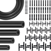 YIENFBEV 84-piece vacuum lines kit with 12 ft hoses for versatile automotive use.