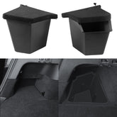 Yieokei trunk bin with lid in Tesla Model Y Juniper for neat storage.