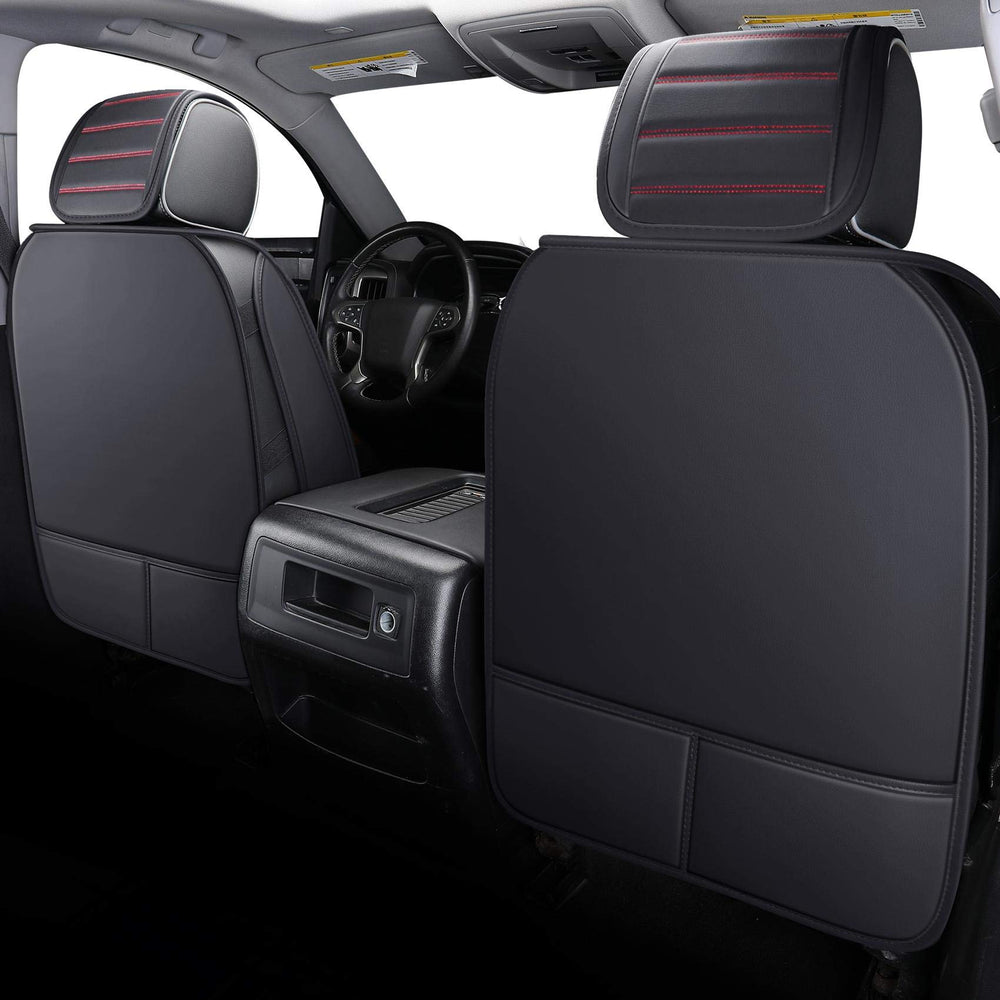 YIERTAI Chevy Silverado seat cover waterproof leather, easy to clean during busy commutes