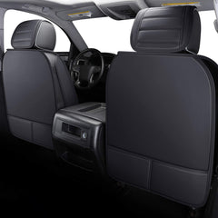 YIERTAI Silverado rear seat covers in black for durable protection