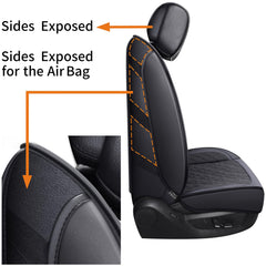 YIERTAI waterproof faux leather seat cover protects from spills