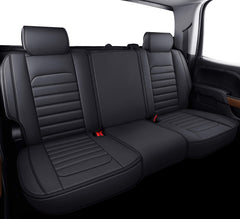 YIERTAI leather-texture seat covers close-up for easy cleaning