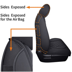 YIERTAI easy-clean front seat cover with damp towel wipe.