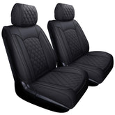 YIERTAI Tundra front seat cover in black waterproof leather for all-weather protection.
