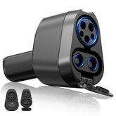 YIGPAIPO J1772-CCS adapter in use, showcasing 2-in-1 charging versatility.