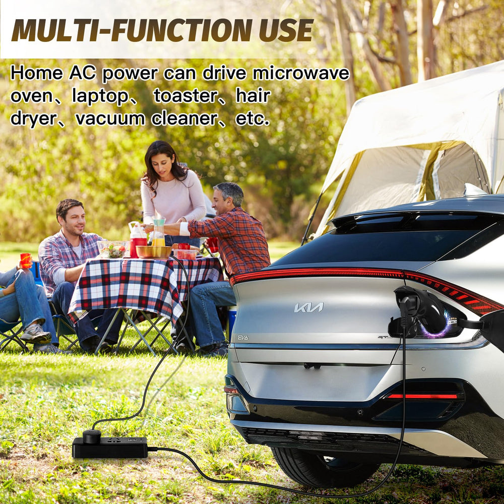 Powering small devices anywhere using YIGPAIPO V2L from car battery