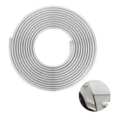 YIJINSHENG car door edge guards chrome-silver universal U-shape for edge protection