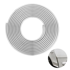 YIJINSHENG car door edge guards chrome-silver universal U-shape for edge protection
