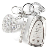 YIKECASE diamond keychain cover protects your Chevy key with elegance.