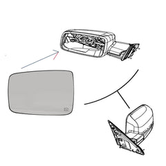 Yikesai 2-pin heated connector for plug-and-play mirror glass